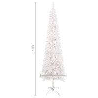 Albero di Natale Sottile Bianco 240 cm 329211