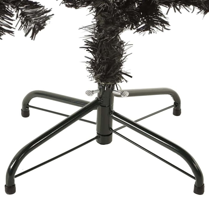 Albero di Natale Sottile Nero 150 cm