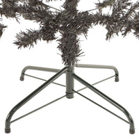 Albero di Natale Sottile-Albero Natalizio-Decorazioni natalizie Nero 180 cm