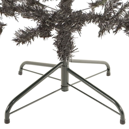 Albero di Natale Sottile-Albero Natalizio-Decorazioni natalizie Nero 180 cm