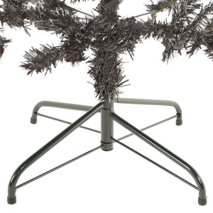 Albero di Natale Sottile Nero 210 cm 329220