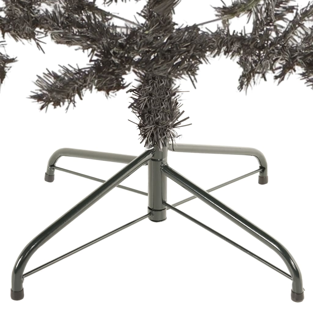 Albero di Natale Sottile Nero 240 cm 329221
