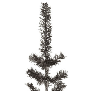 Albero di Natale Sottile Nero 240 cm 329221
