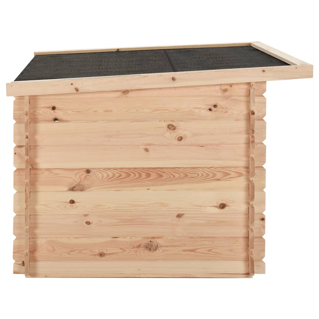 Cuccia per Cani 100x80x100 cm in Legno Massello di Pino 14 mm 171063