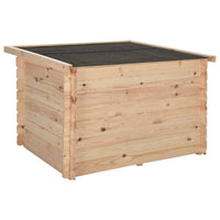 Cuccia per Cani 100x80x100 cm in Legno Massello di Pino 14 mm 171063