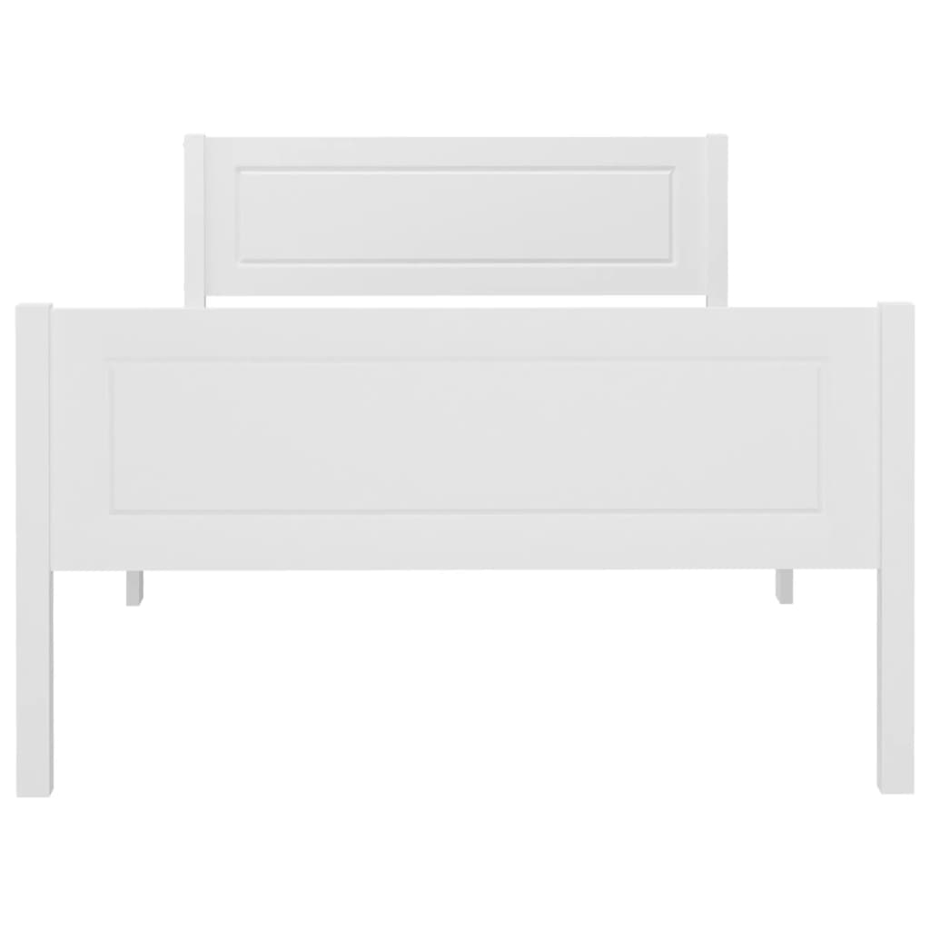 Giroletto Bianco in Legno Massello di Pino 100x200 cm 322104