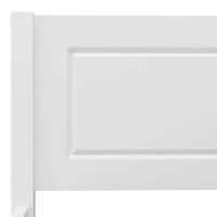 Giroletto Bianco in Legno Massello di Pino 120x200 cm 322105