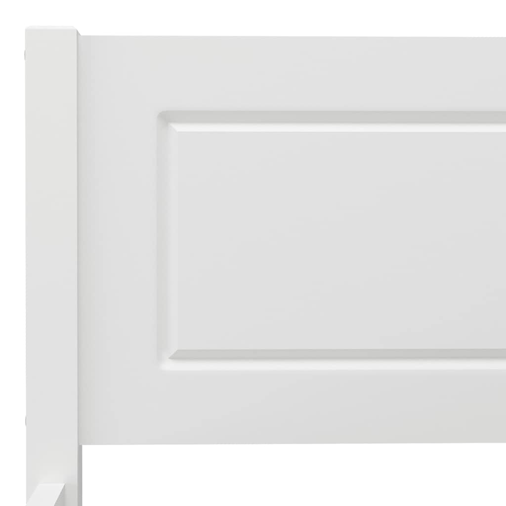 Giroletto Bianco in Legno Massello di Pino 140x200 cm 322106