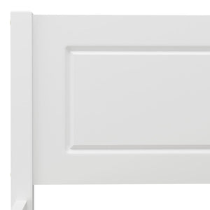 Giroletto Bianco in Legno Massello di Pino 180x200 cm 322108