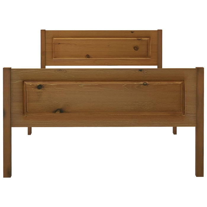 Giroletto in Legno Massello di Pino Marrone Ambrato 100x200 cm 322111