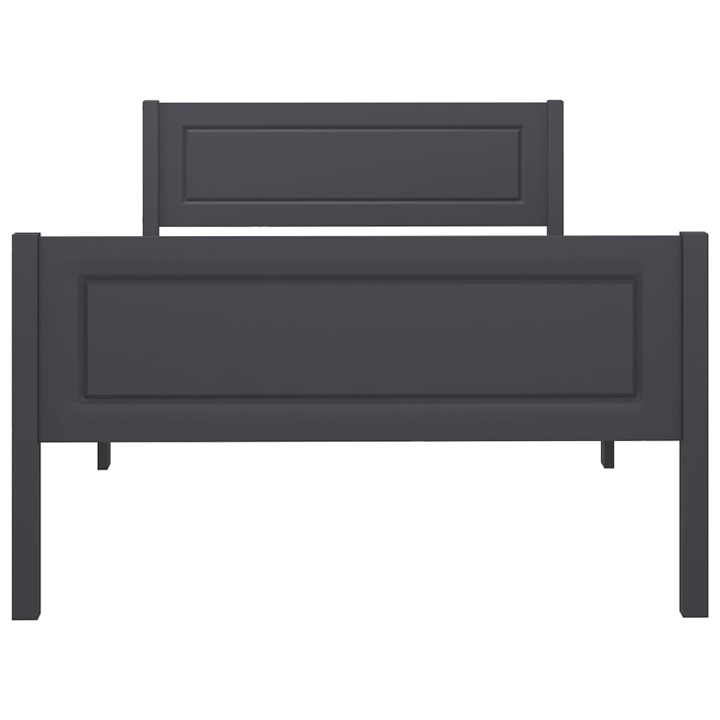 Giroletto Grigio in Legno Massello di Pino 100x200 cm 322125