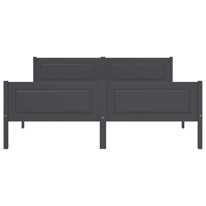 Giroletto Grigio in Legno Massello di Pino 120x200 cm 322126