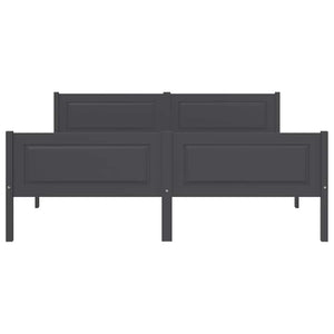 Giroletto Grigio in Legno Massello di Pino 140x200 cm 322127