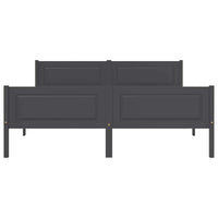 Giroletto Grigio in Legno Massello di Pino 160x200 cm 322128