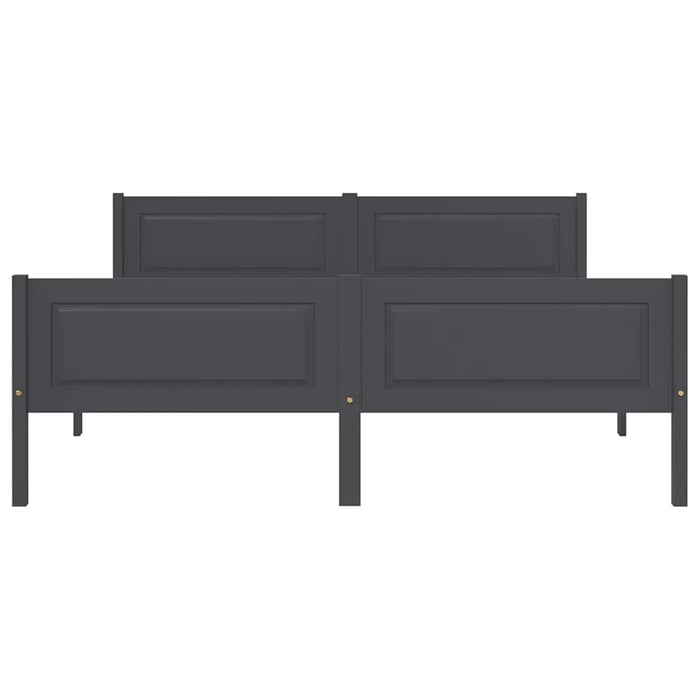 Giroletto Grigio in Legno Massello di Pino 160x200 cm 322128