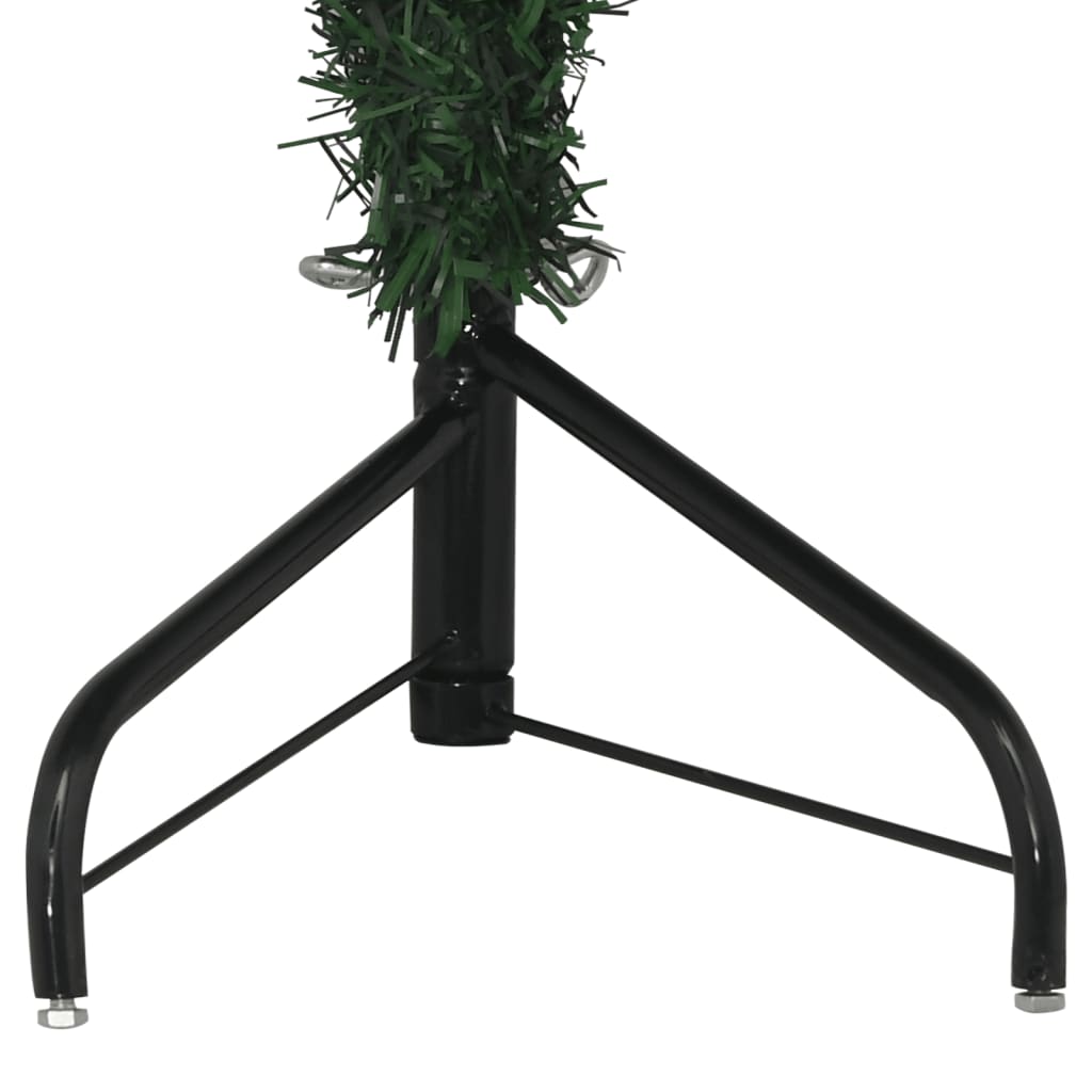 Albero di Natale Artificiale ad Angolo con Supporto Verde 150 cm PVC 329163