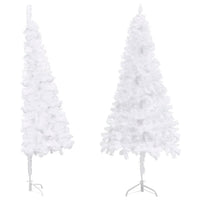 Albero di Natale Artificiale ad Angolo Bianco 150 cm PVC 329168