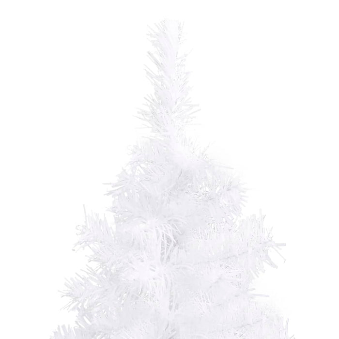 Albero di Natale Artificiale ad Angolo Bianco 210 cm PVC 329170