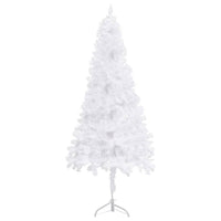 Albero di Natale Artificiale-Albero Natalizio ad Angolo Bianco 240 cm PVC