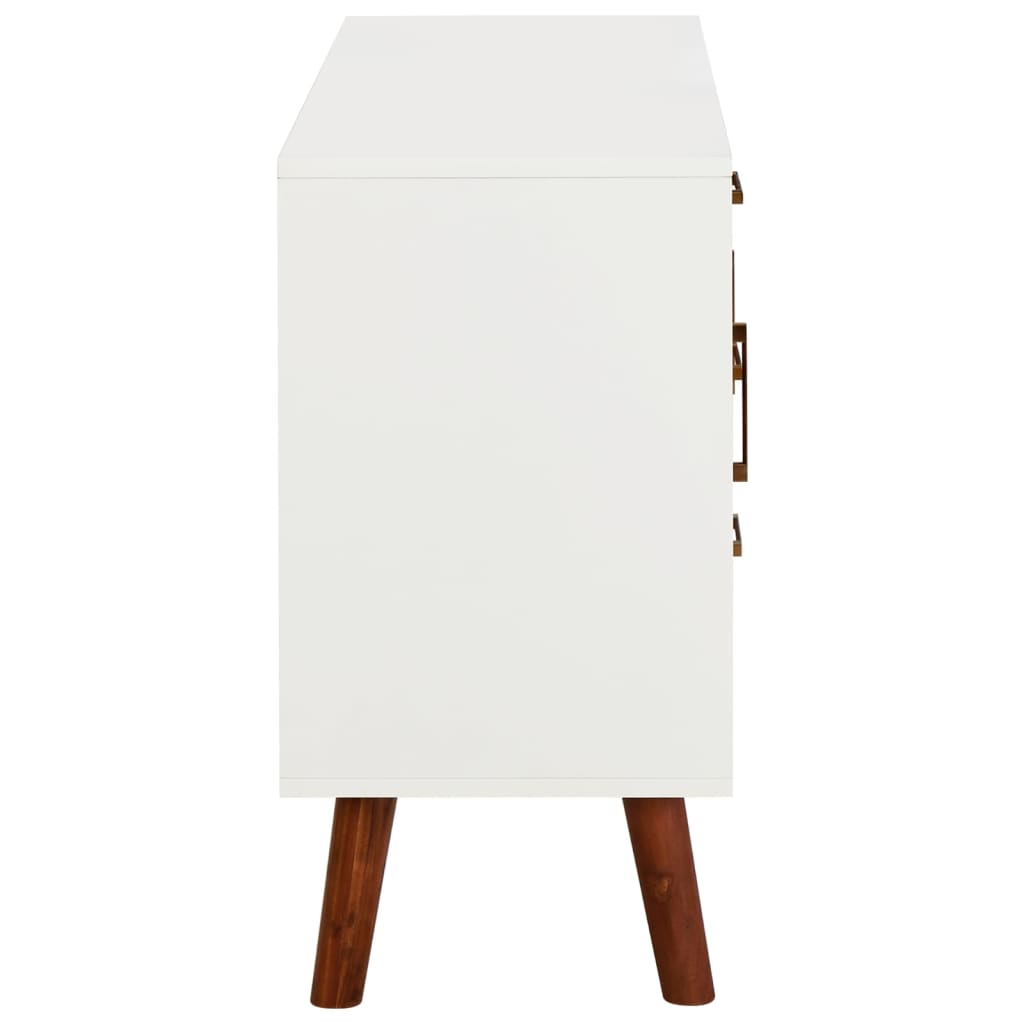 Credenza 110x35x70 cm in Legno Massello di Acacia e MDF 327458
