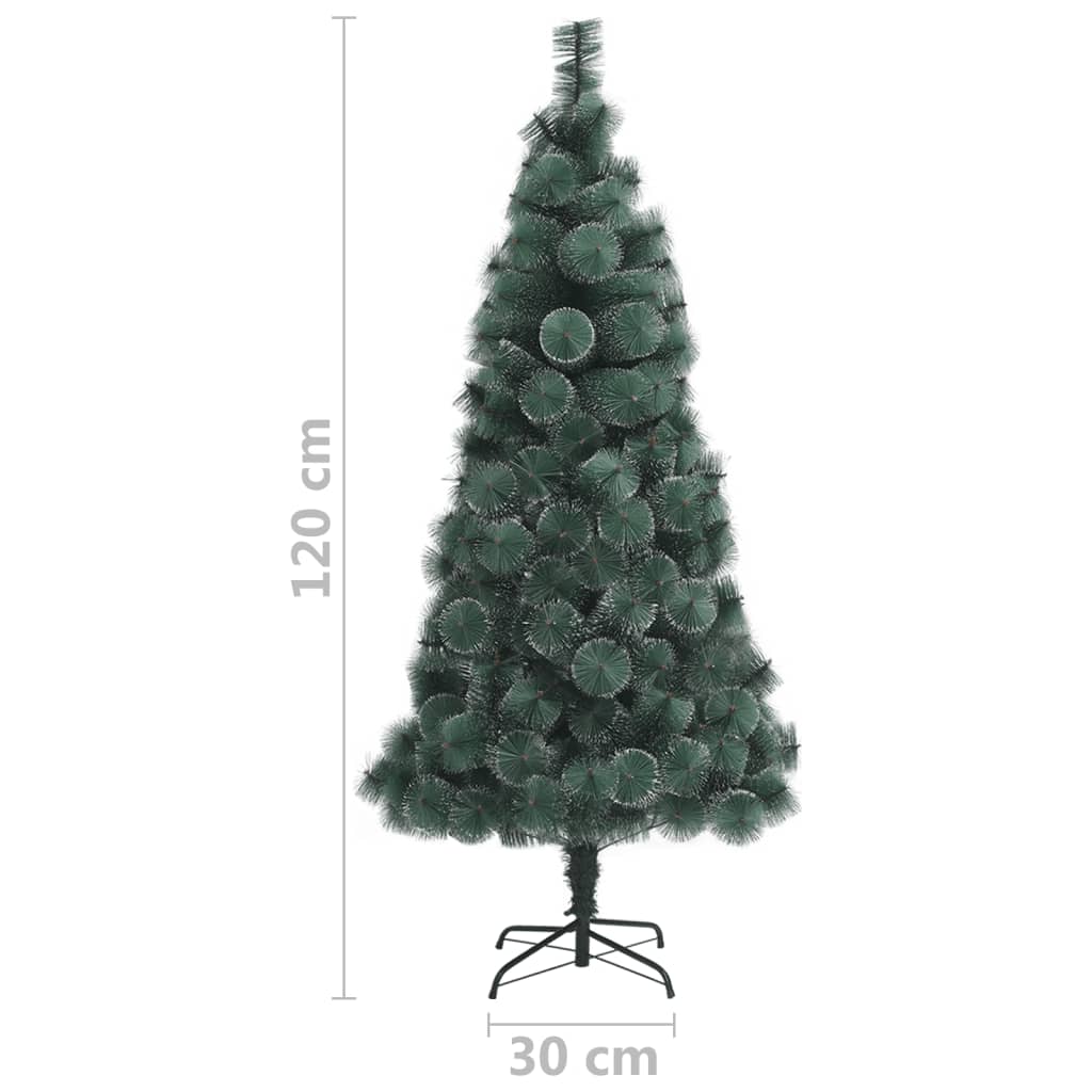 Albero di Natale Artificiale-Albero Natalizio con Supporto Verde 120 cm PET