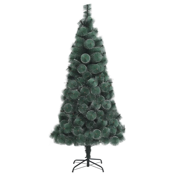 Albero di Natale Artificiale-Albero Natalizio con Supporto Verde 150 cm PET