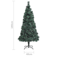 Albero di Natale Artificiale con Supporto Verde 180 cm PET 328484
