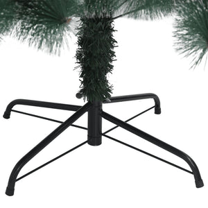 Albero di Natale Artificiale-Albero Natalizio con Supporto Verde 210 cm PET