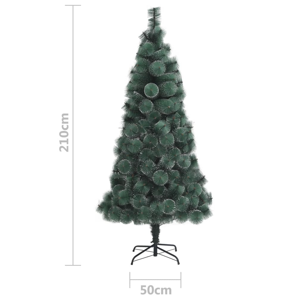 Albero di Natale Artificiale con Supporto Verde 210 cm PET 328485
