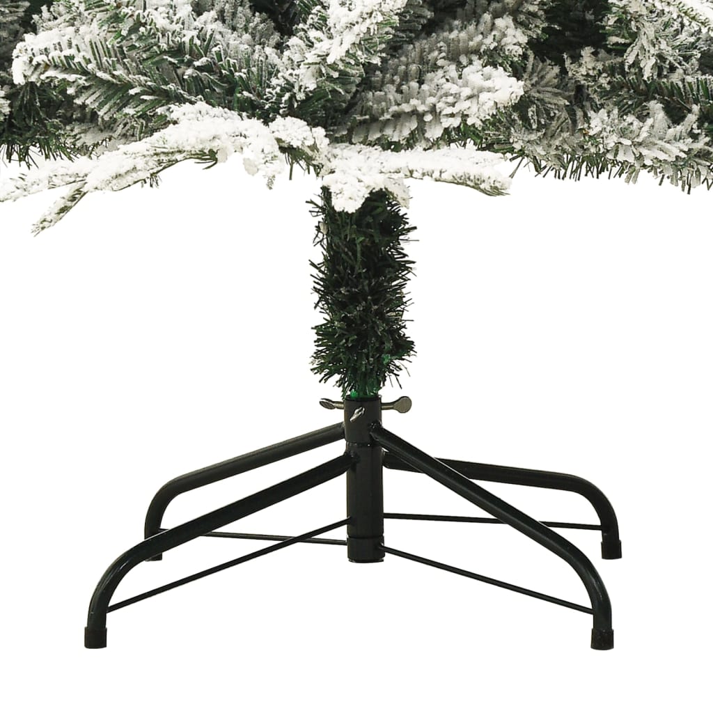 Albero di Natale Artificiale con Neve Verde 150 cm PVC e PE