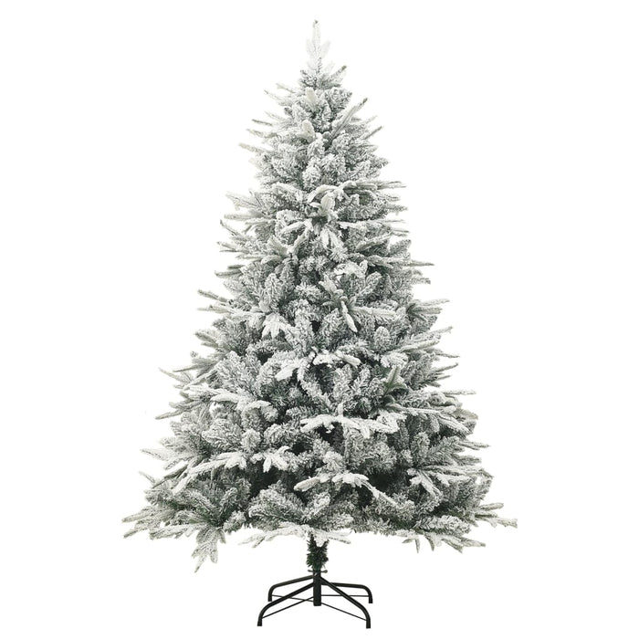 Albero di Natale Artificiale con Neve Verde 210 cm in PVC e PE 328495