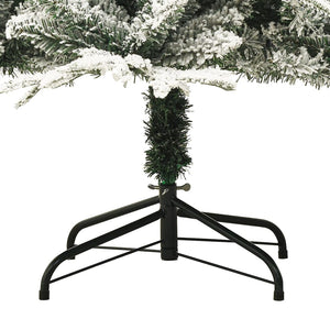 Albero di Natale Artificiale con Neve Verde 210 cm in PVC e PE 328495