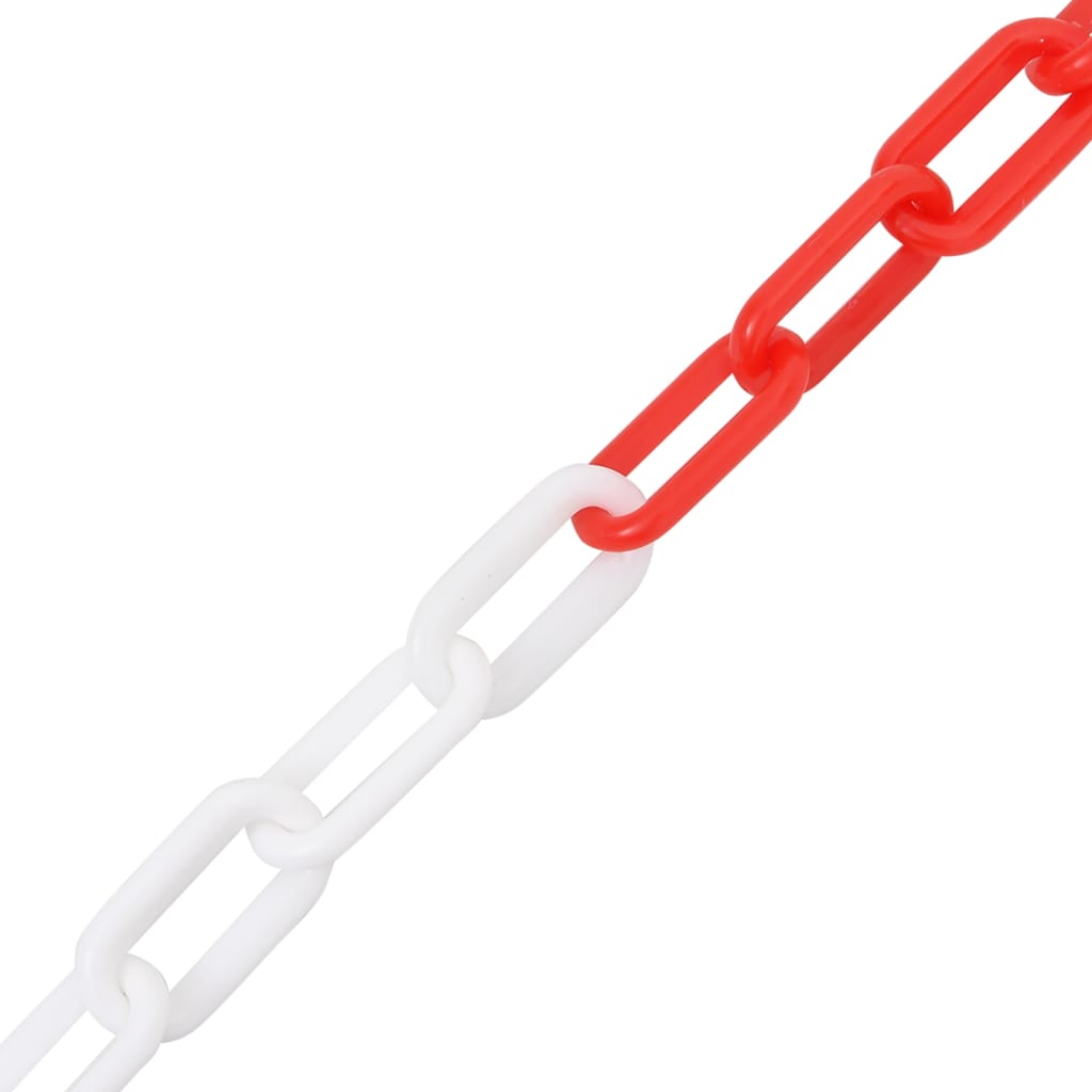Catena Segnaletica Rossa e Bianca 100 m Ã˜4 mm in Plastica cod mxl 72756