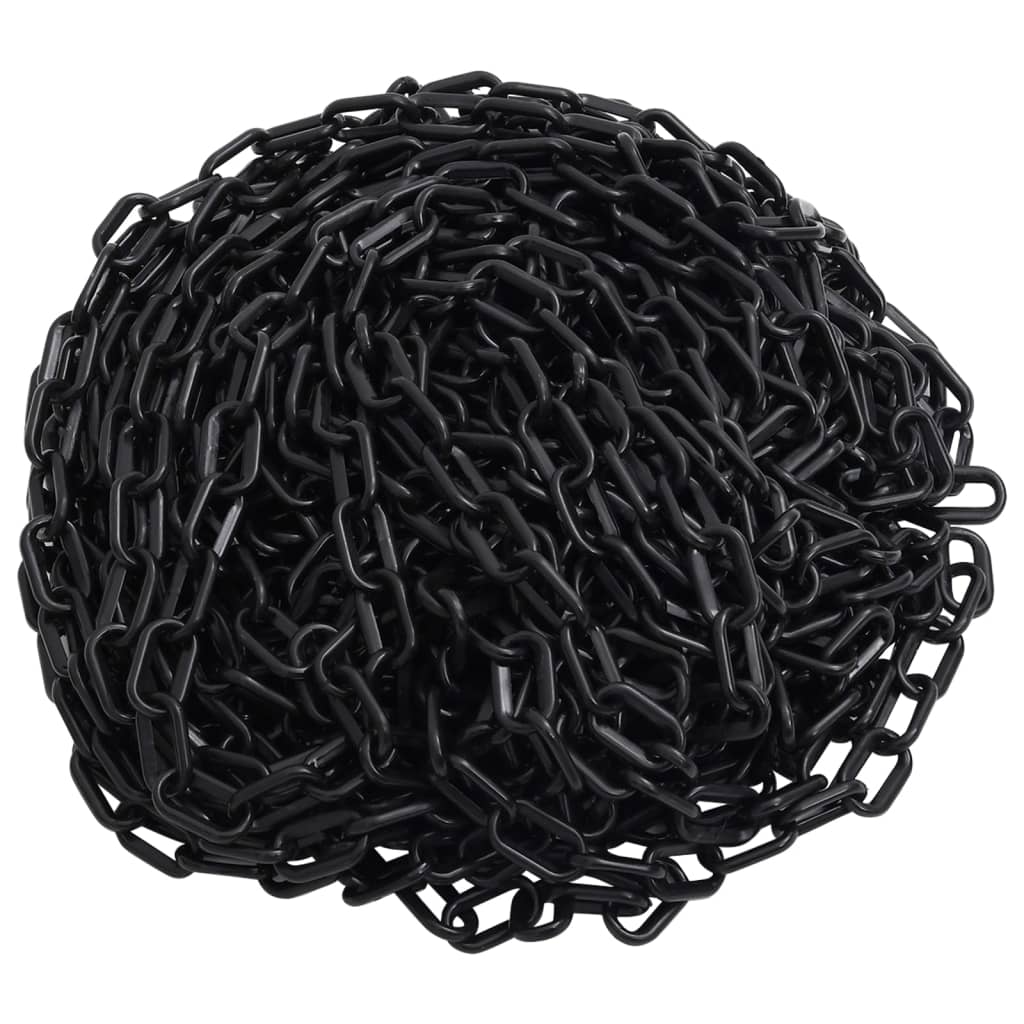 Catena Segnaletica Nera 100 m Ã˜8 mm in Plastica