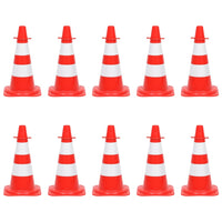 Set Segnaletica Coni Stradali e Catena da 10 m Rosso Bianco cod mxl 62796