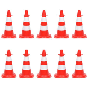 Set Segnaletica Coni Stradali e Catena da 10 m Rosso Bianco cod mxl 62796