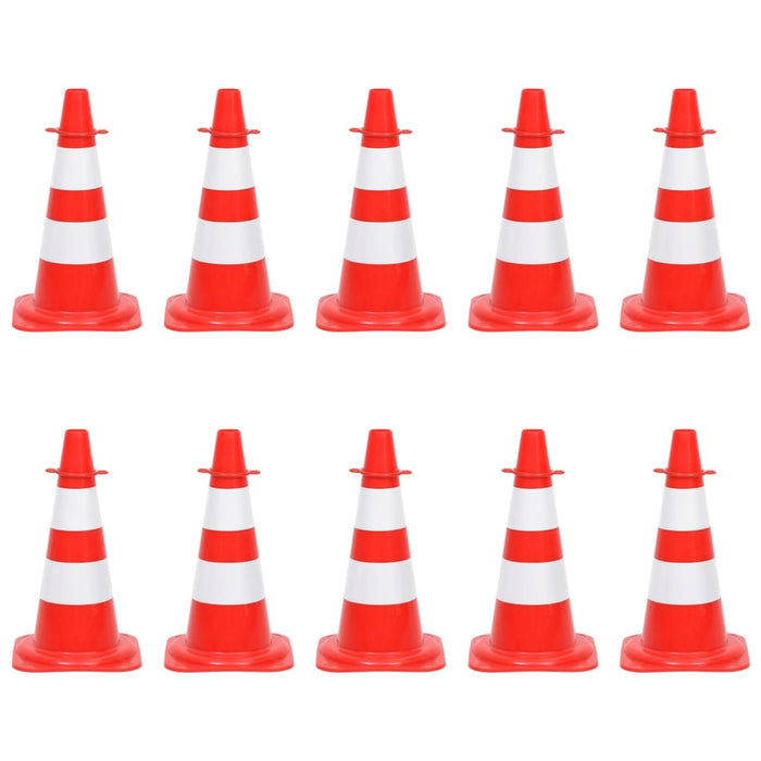 Set Segnaletica Coni Stradali e Catena da 10 m Rosso Bianco cod mxl 62796