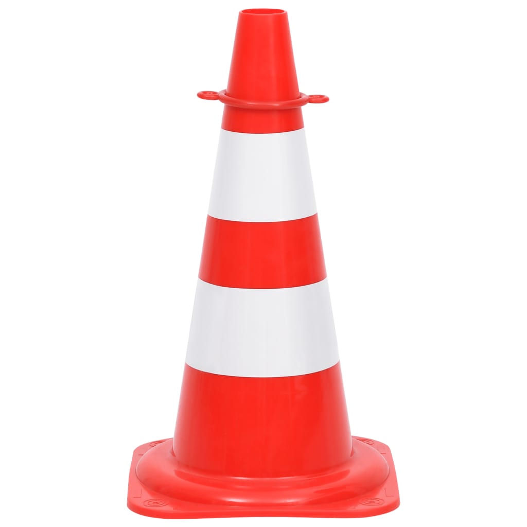 Set Segnaletica Coni Stradali e Catena da 10 m Rosso Bianco 150948