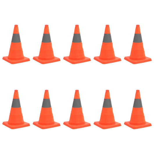 Coni Stradali Segnaletici Pop-Up 10 pz 42 cm  cod mxl 68096