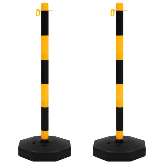 Set di Pali Stradali con Catena in Plastica di 10 m 150956