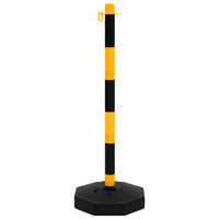 Set di Pali Stradali con Catena in Plastica di 10 m 150956