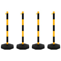 Set di Pali Stradali con Catena in Plastica di 10 m 150957