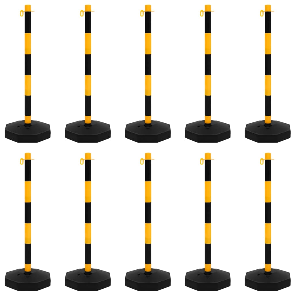 Set di Pali Stradali con Catena in Plastica di 10 m cod mxl 60446