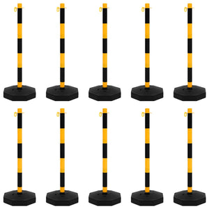 Set di Pali Stradali con Catena in Plastica di 10 m cod mxl 60446