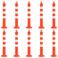 Dissuasori Traffico con Catena 10 pz 75 cm in PE