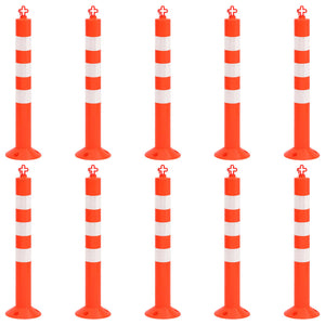 Dissuasori Traffico con Catena 10 pz 75 cm in PE