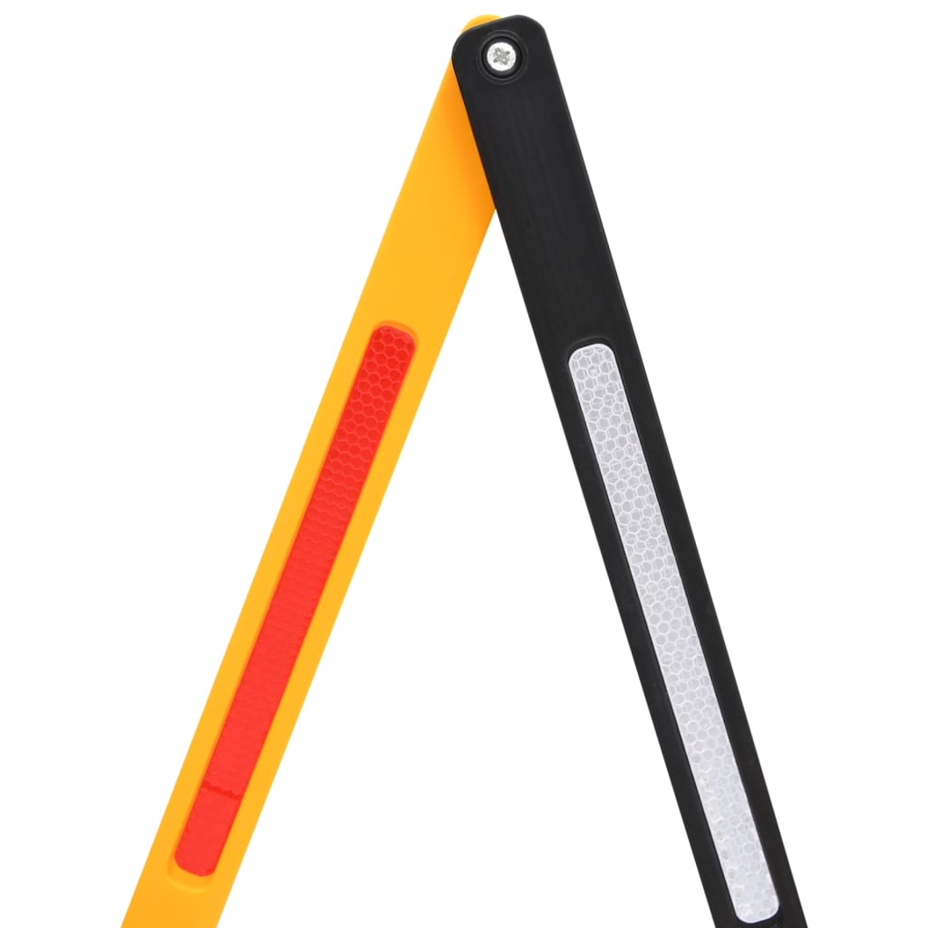 Barriera Stradale Pieghevole Gialla 250x38x96 cm 150988