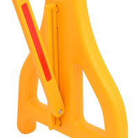 Barriera Stradale Pieghevole Gialla 250x38x96 cm 150988