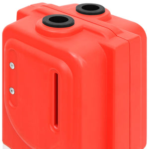 vidaXL Barriera Stradale Pieghevole Rossa 210x50x105 cm