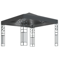 Gazebo con Stringa di Luci LED 3x3 m Antracite 3070296